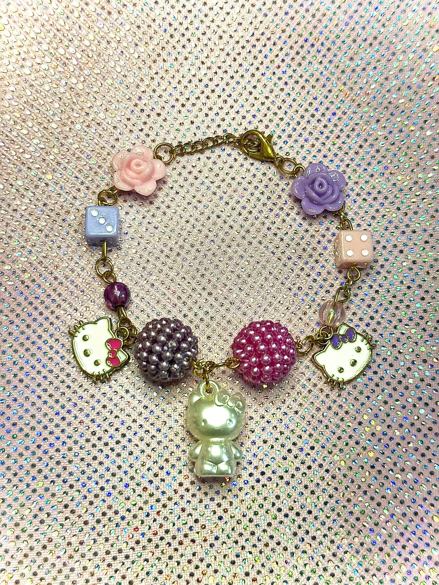Hello Kitty inspired charm bracelet