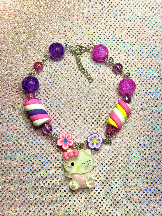 Hello Kitty inspired charm bracelet