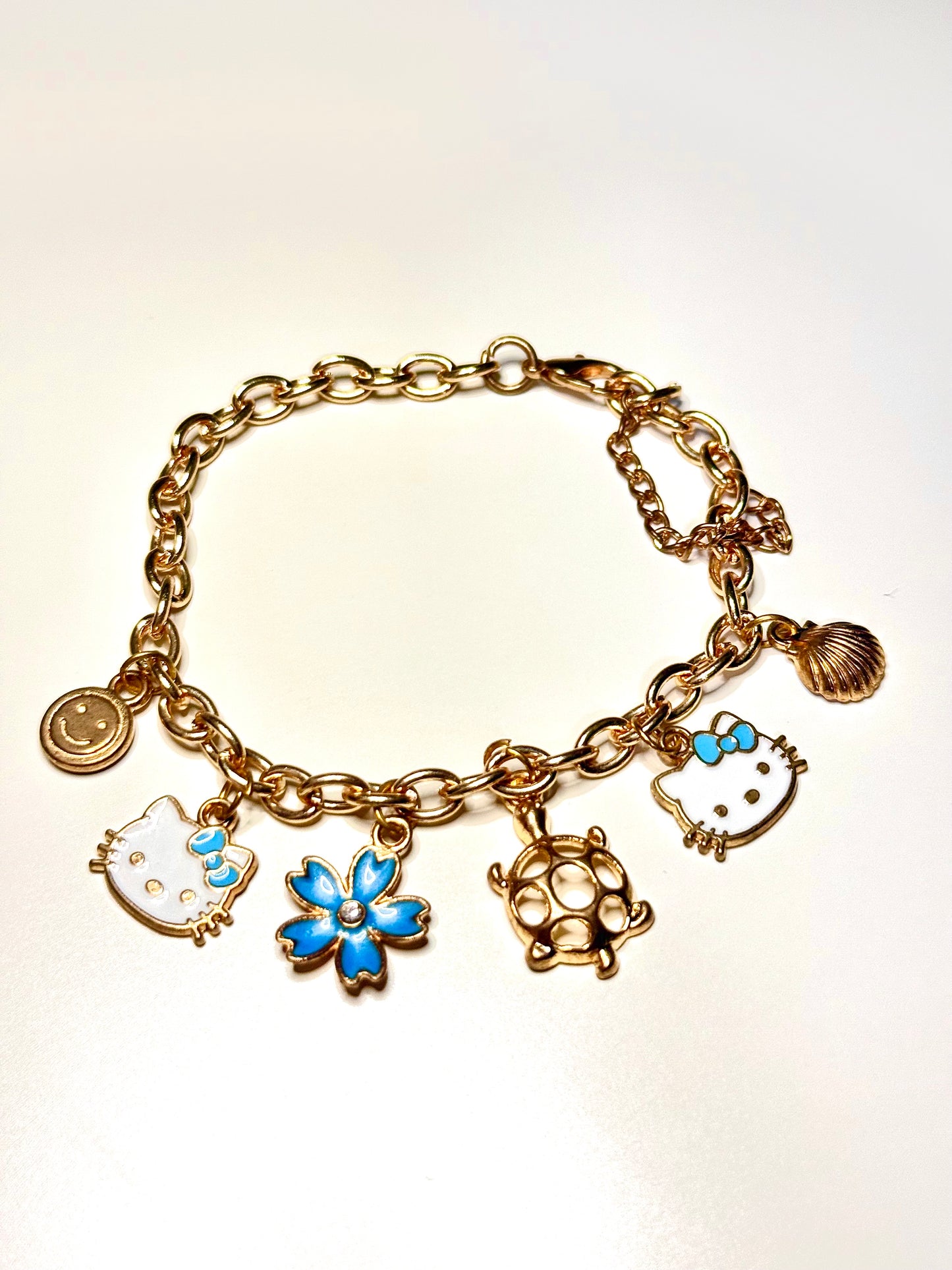 Hello Kitty beach inspired charm bracelet