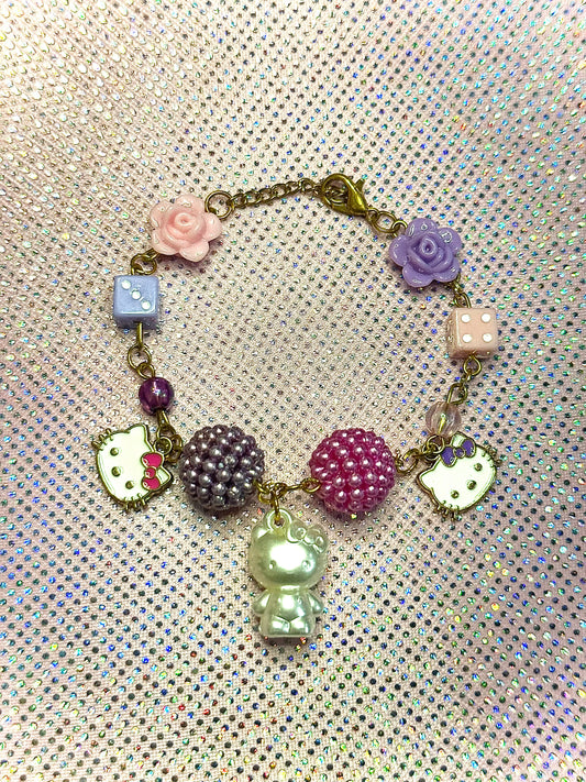 Hello Kitty inspired charm bracelet